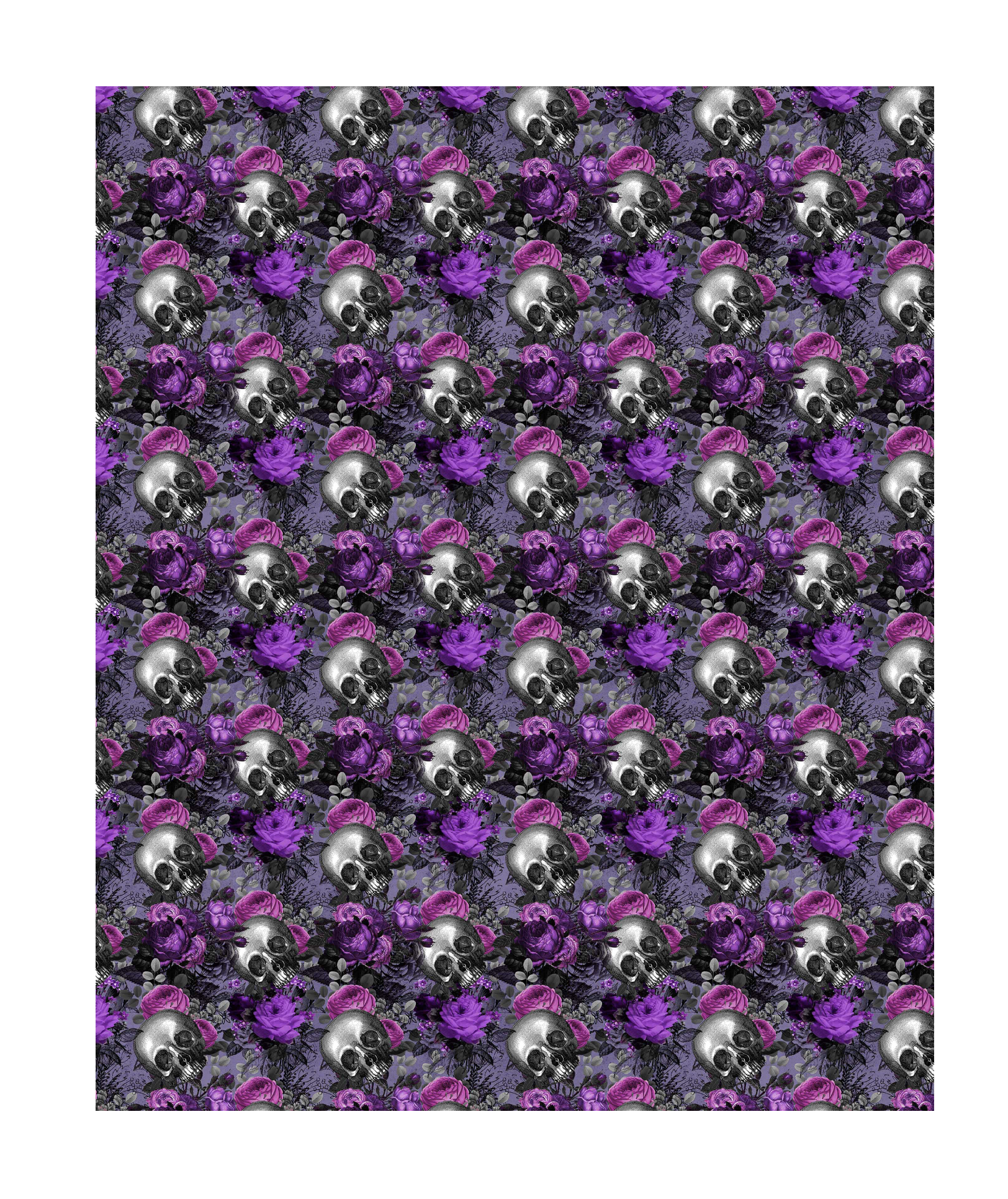 Skullflowers 1 Faux Leather