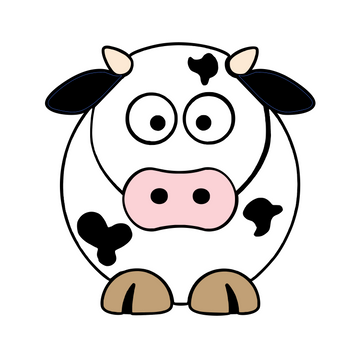 Pudgy Cow DECAL