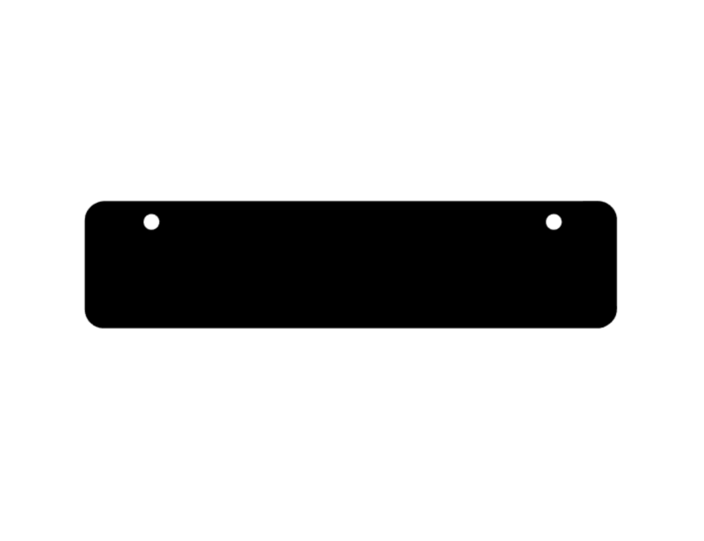 Sign Plate Acrylic Blank
