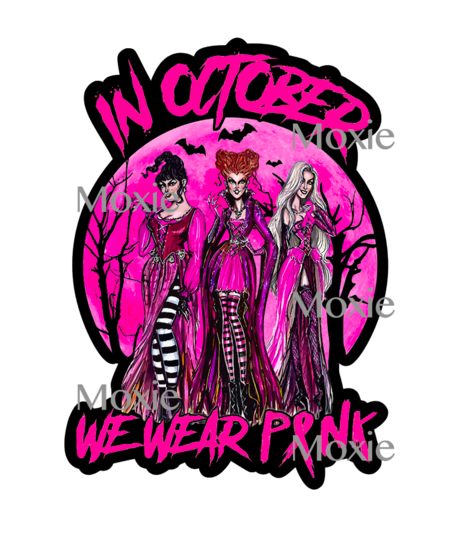 We Wear Pink Decal &amp; Acrylic Blank COMBO