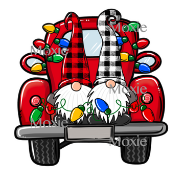 Christmas Truck Decal & Acrylic Blank COMBO