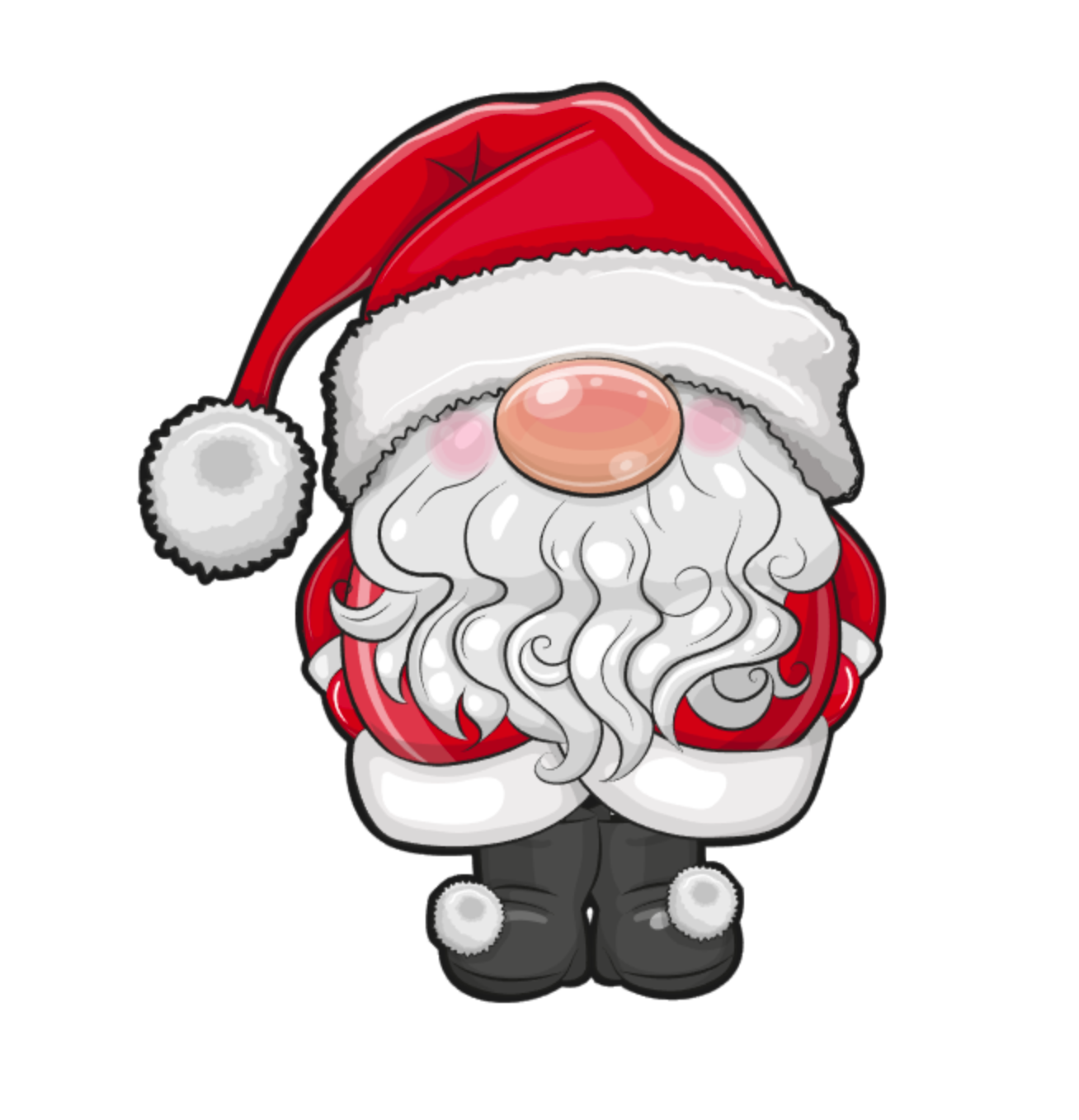 Santa Gnome Decal &amp; Acrylic Blank COMBO