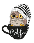 Night Owl Decal & Acrylic Blank COMBO