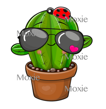 Cactus Sunglasses Decal & Acrylic Blank COMBO