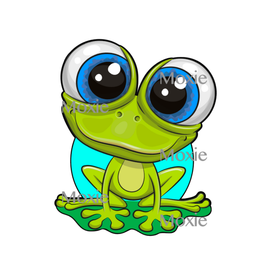 Frog Decal & Acrylic Blank COMBO