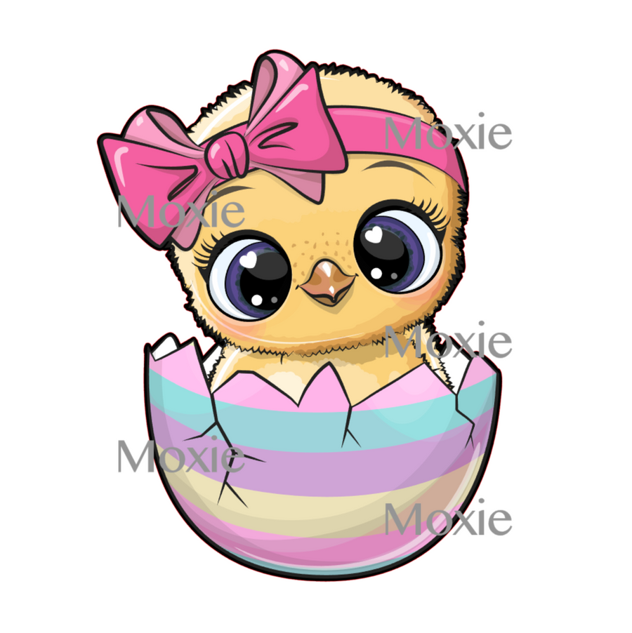 Easter Chick Decal & Acrylic Blank COMBO