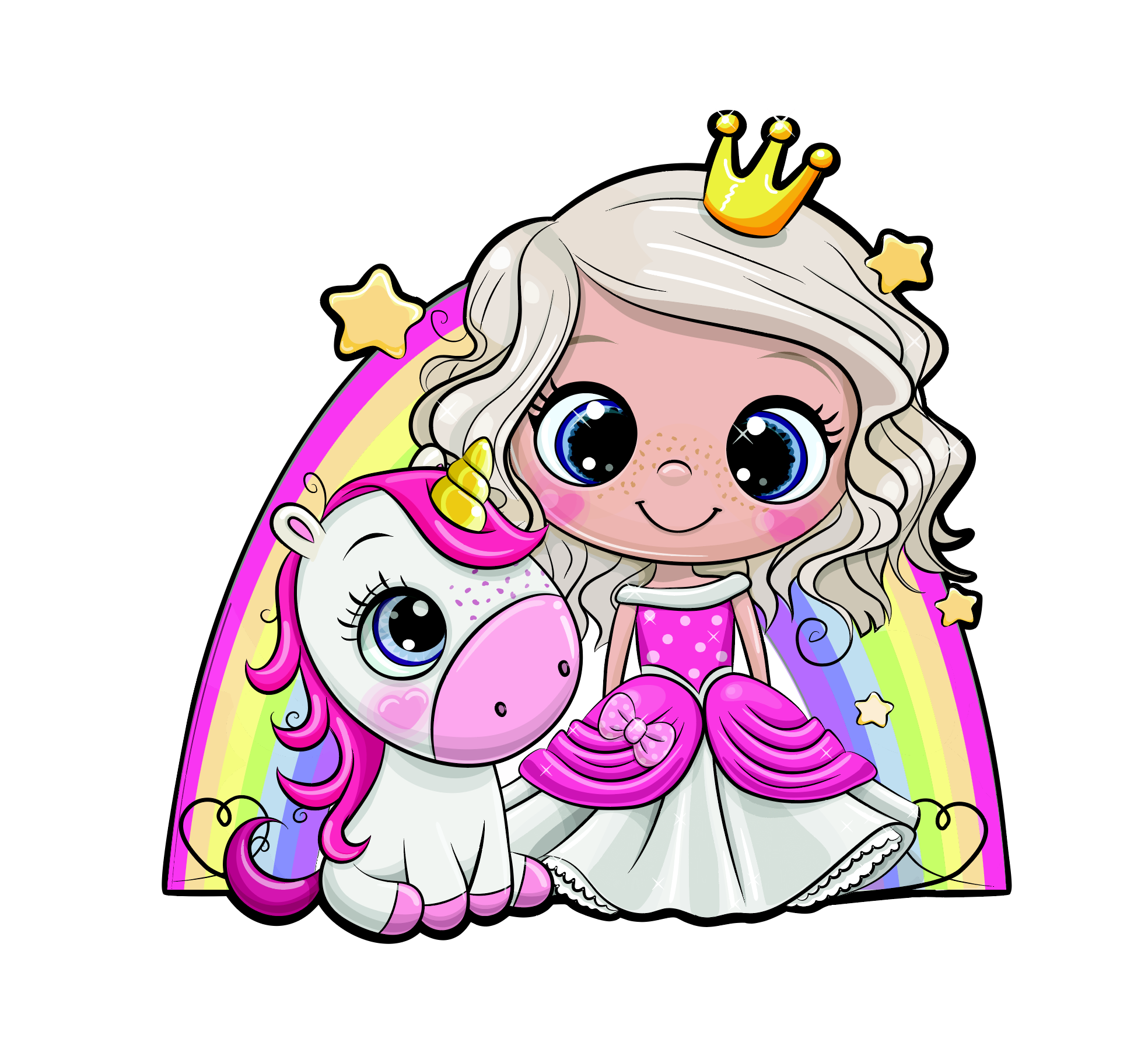 Princess Unicorn Decal &amp; Acrylic Blank COMBO