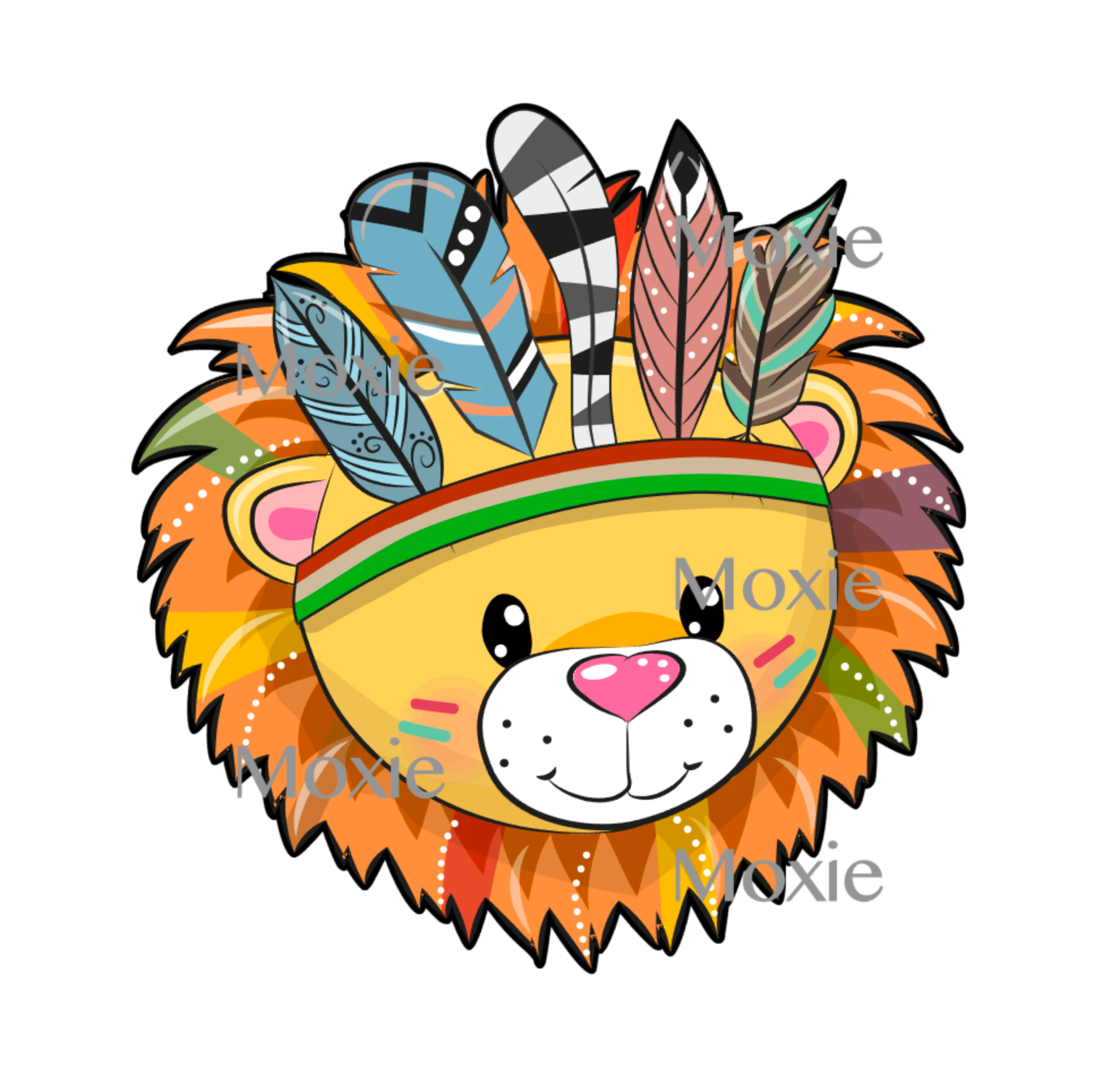 Lion Head Decal &amp; Acrylic Blank COMBO