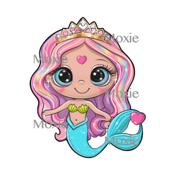 Mermaid Decal & Acrylic Blank COMBO