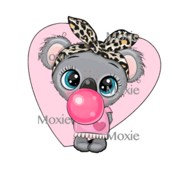 Bubblegum Koala Decal & Acrylic Blank COMBO