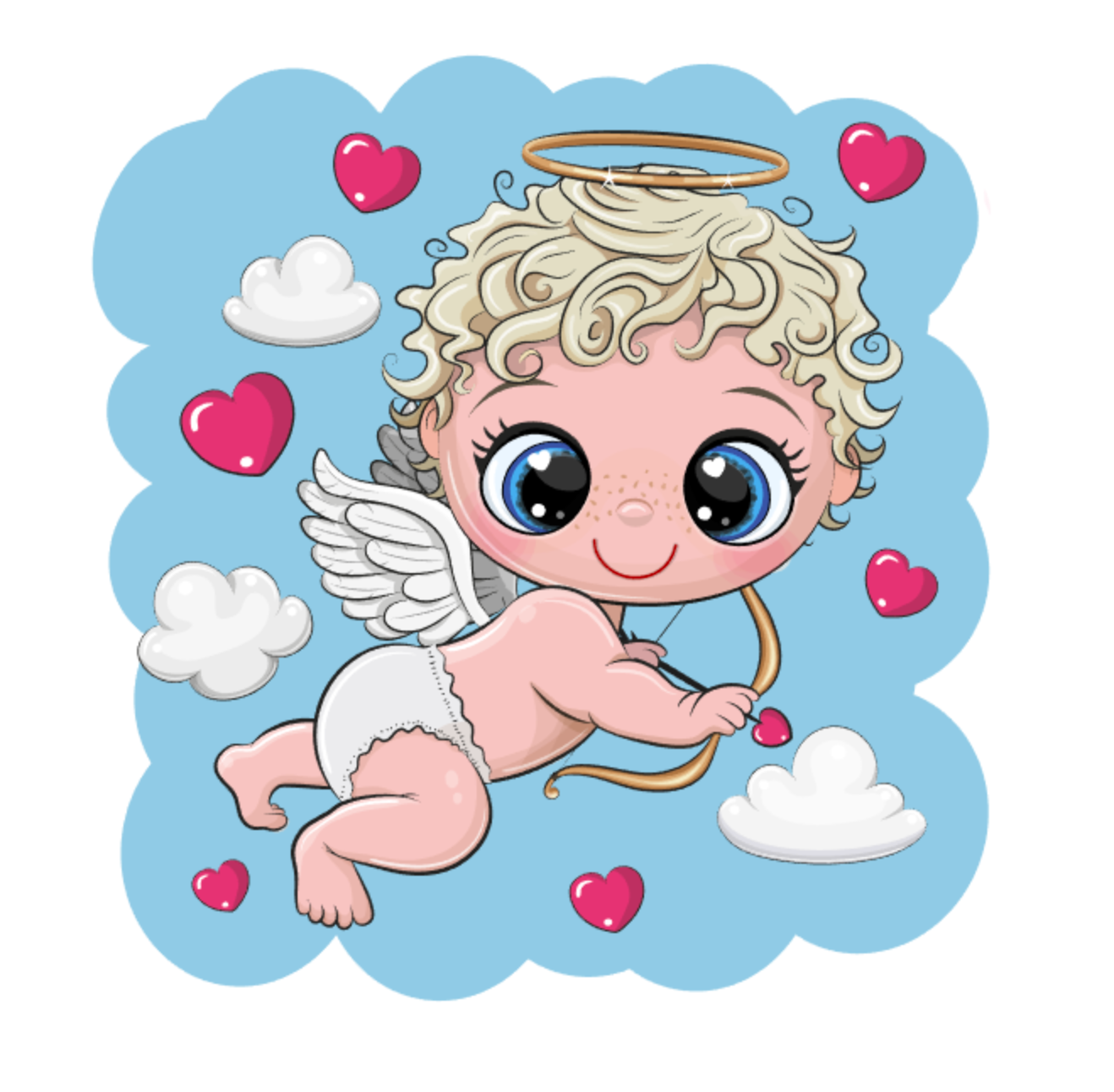 Cupid Decal &amp; Acrylic Blank COMBO