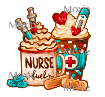 Nurse Fuel Decal & Acrylic Blank COMBO