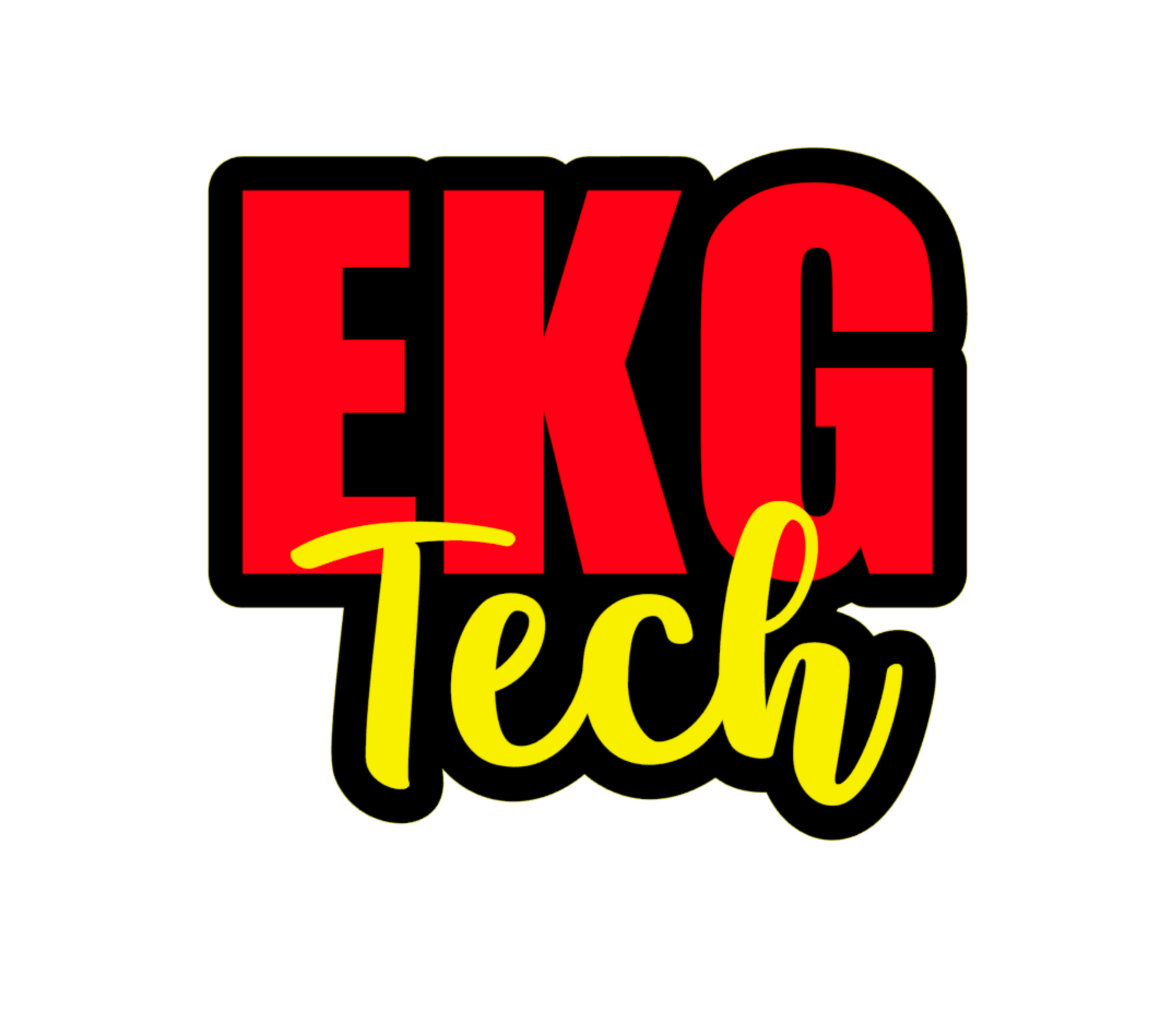 EKG Tech Badge Reel Blank