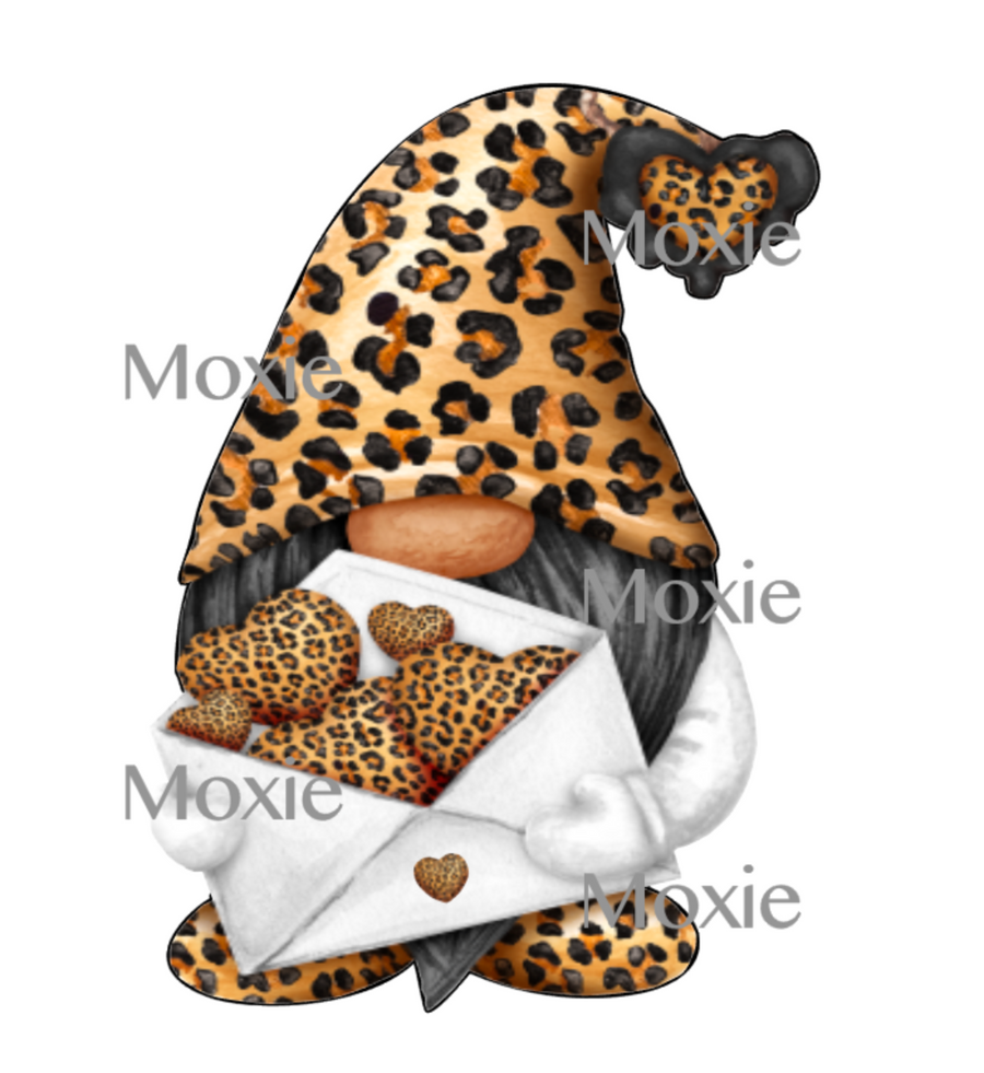 Leopard Gnome Decal & Acrylic Blank COMBO