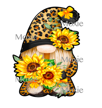 Sunflower Gnome Decal & Acrylic Blank COMBO