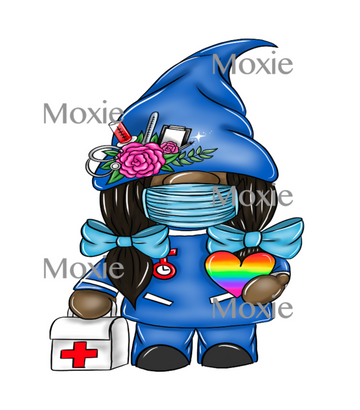 Medic Nurse Gnome Decal & Acrylic Blank COMBO