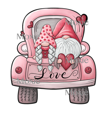 Valentine Truck Decal & Acrylic Blank COMBO