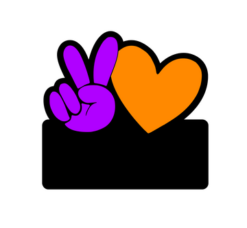 Peace Love Generic Badge Reel Blank