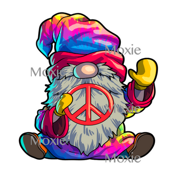 Hippie Gnome Decal & Acrylic Blank COMBO