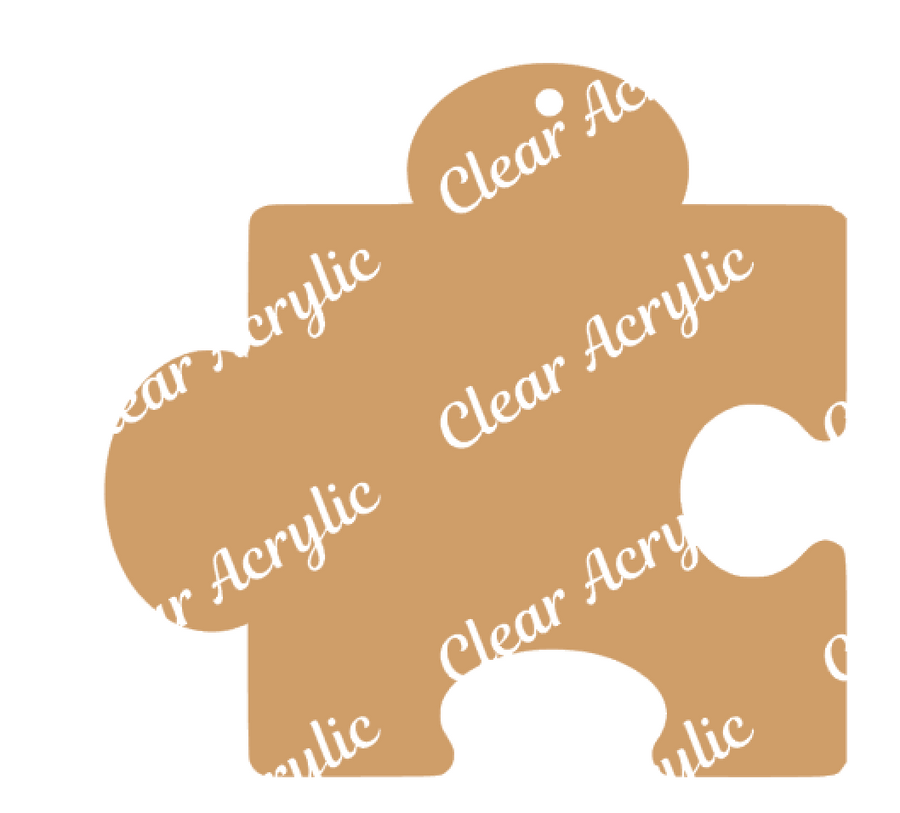 Autism Puzzle Piece #1 Acrylic Blank