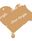 Hair Stylist Dryer Heart Monogram Acrylic Blank