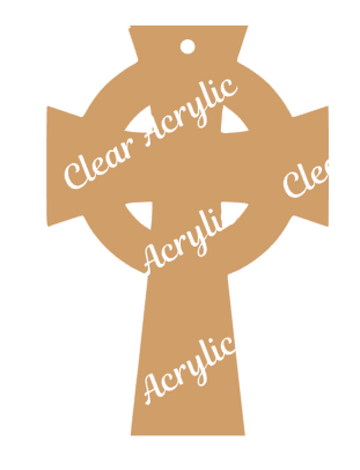 Celtic Cross Acrylic blank illustration