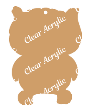 Owlet Baby clear acrylic plastic blanks