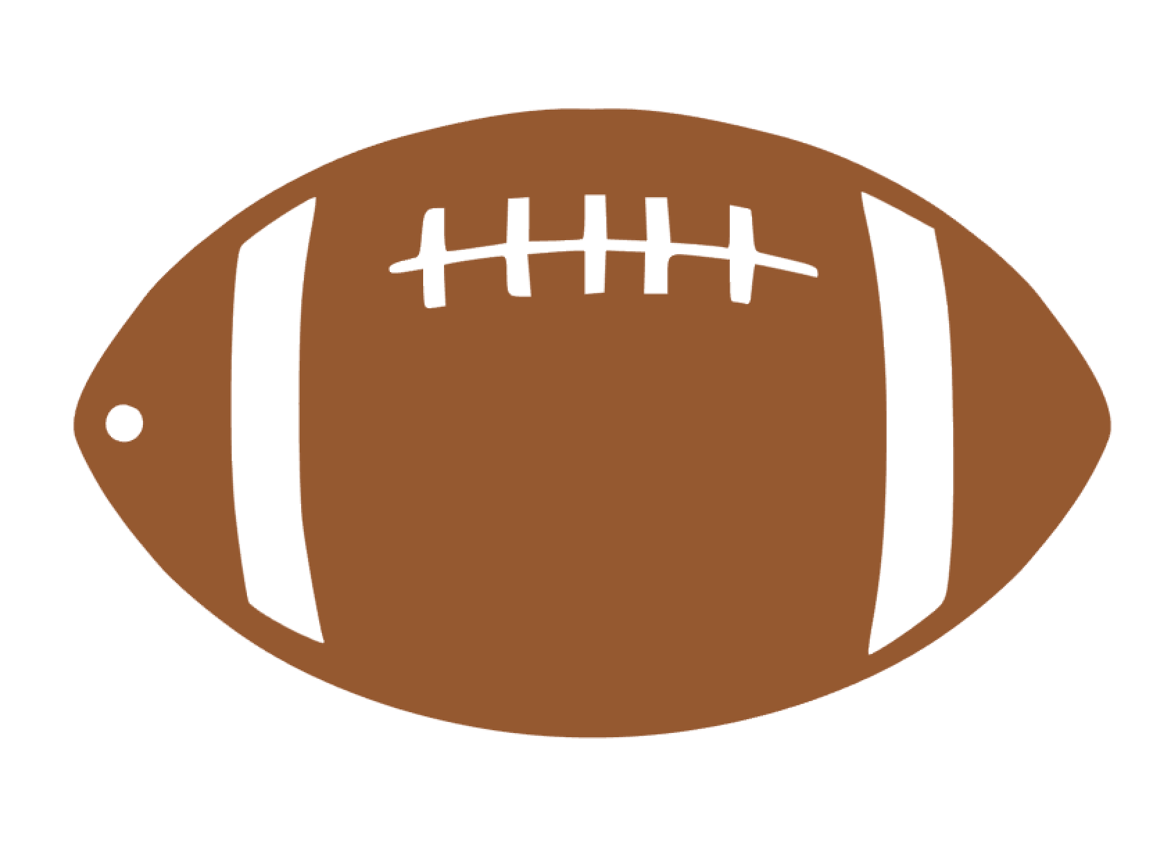 Football Acrylic Blank