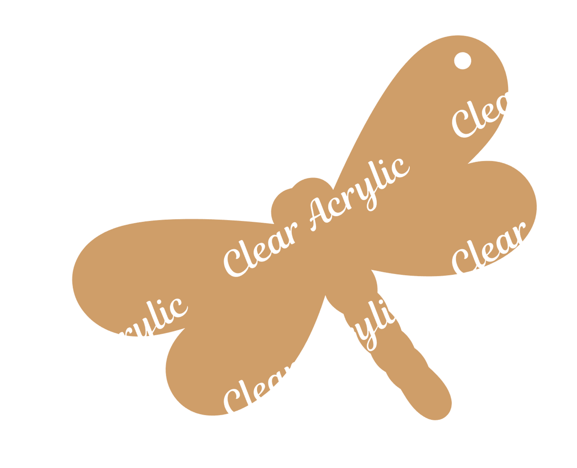Dragonfly Acrylic Shape Plastic blank