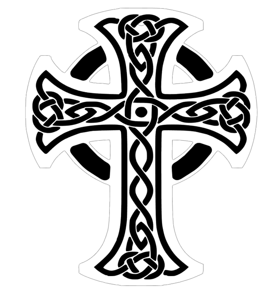 Celtic Cross F Acrylic Blank