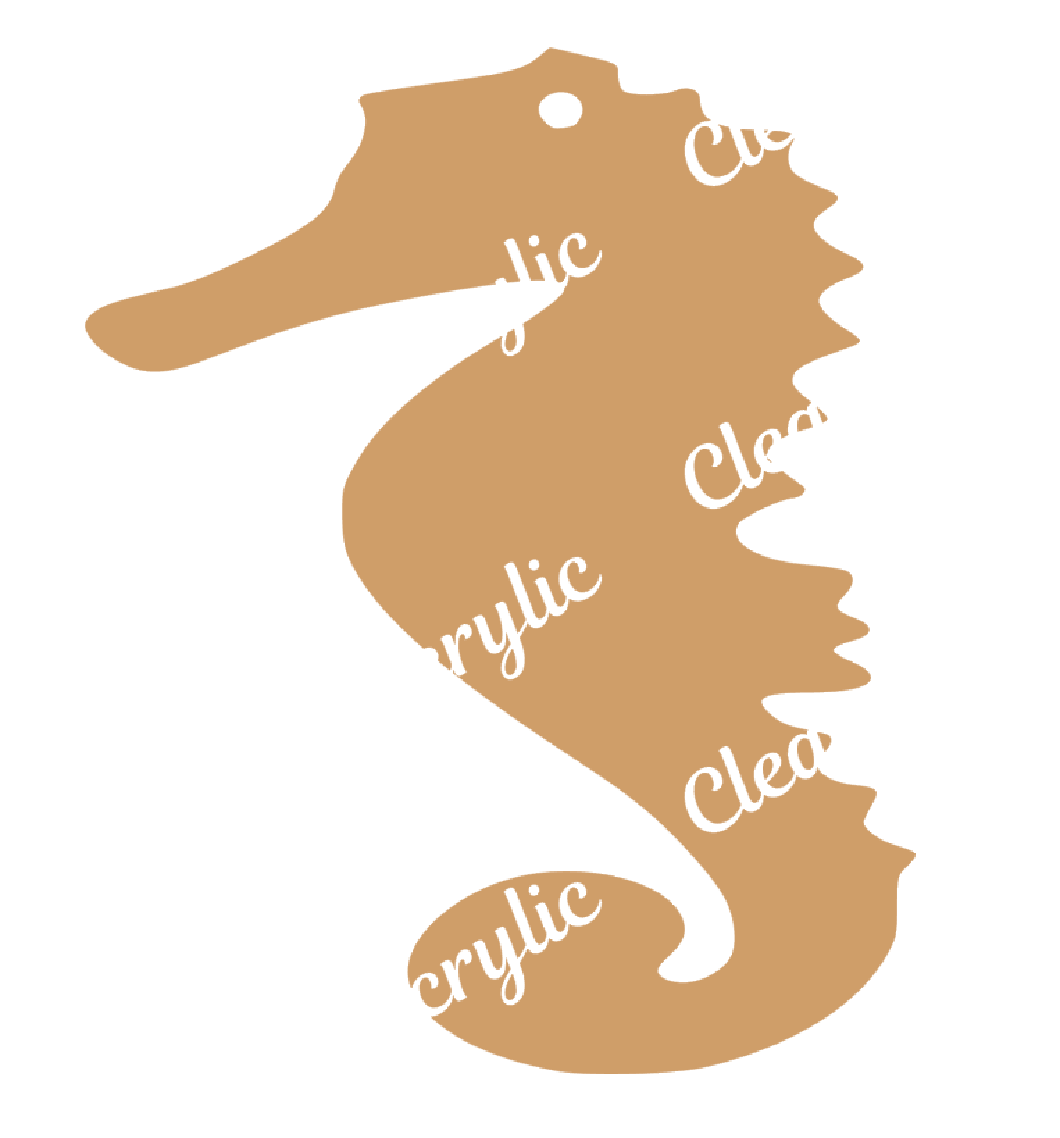 Seahorse Acrylic shape blanks for crafts