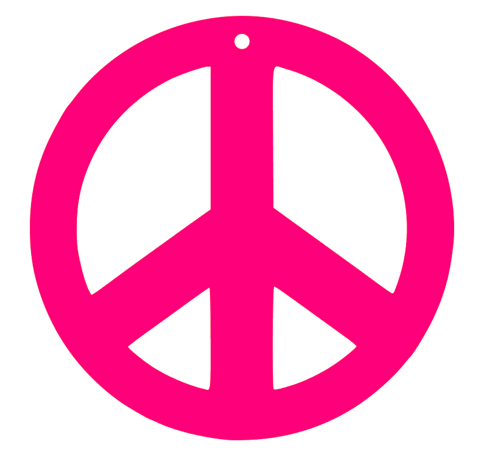 Pink Rip Sign Pink Peace Sign