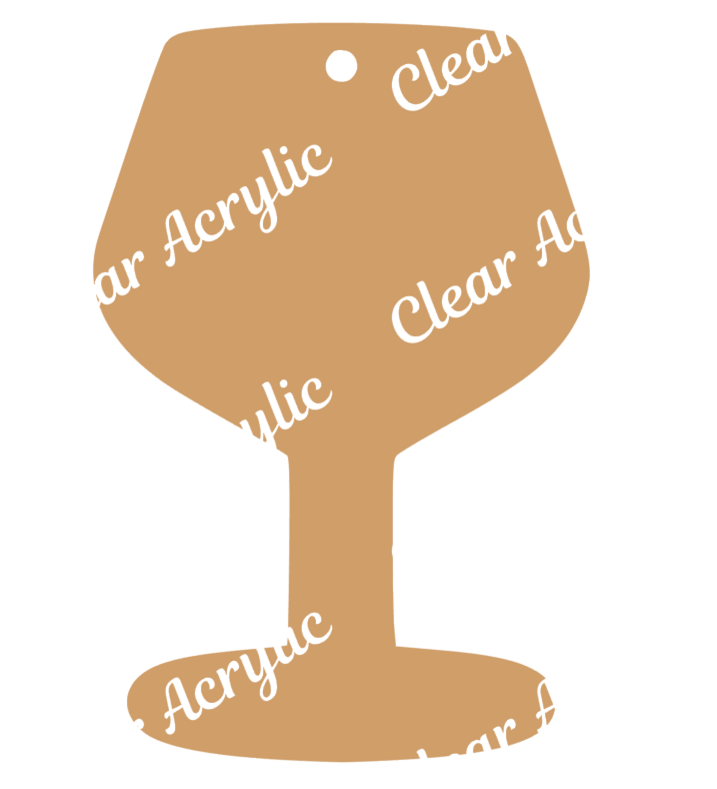 Wine Glass Acrylic Blank
