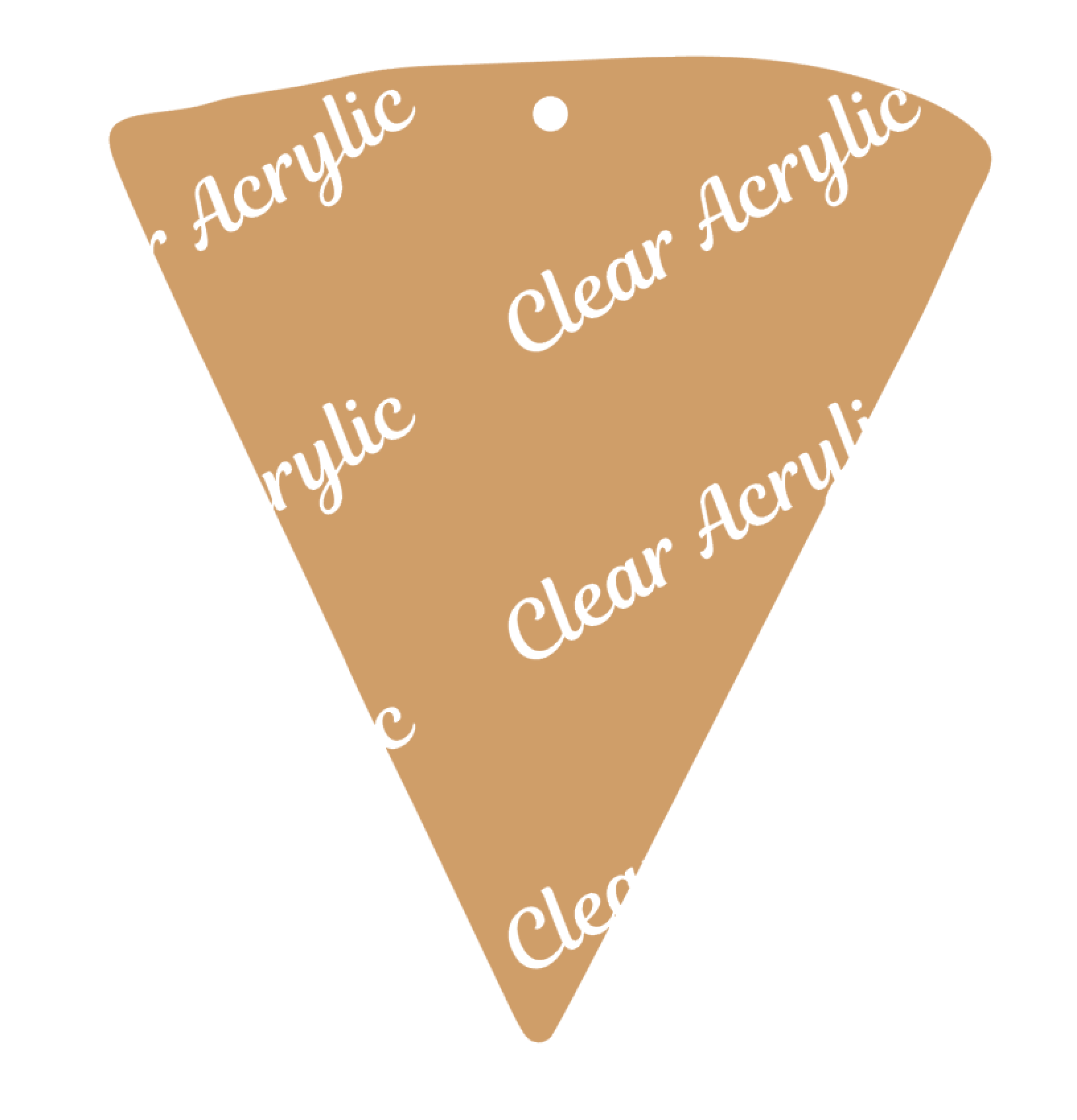Acrylic Blank Pizza Slice