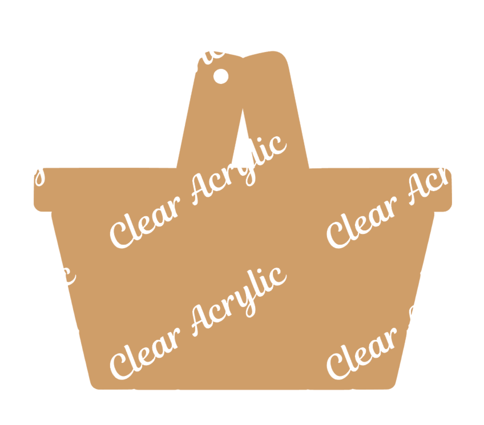 Picnic Basket Acrylic Blank shape