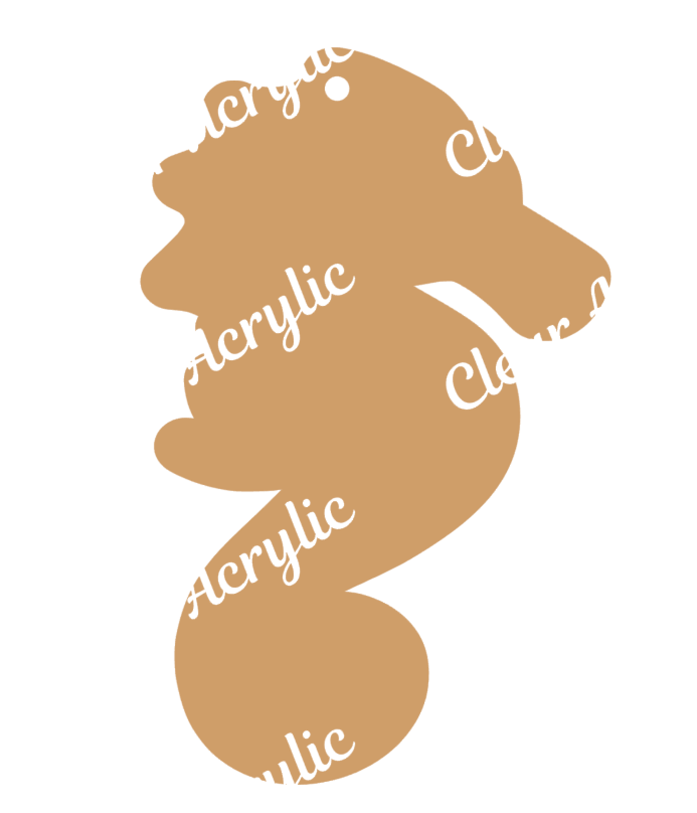 Seahorse Acrylic shape blanks for crafts