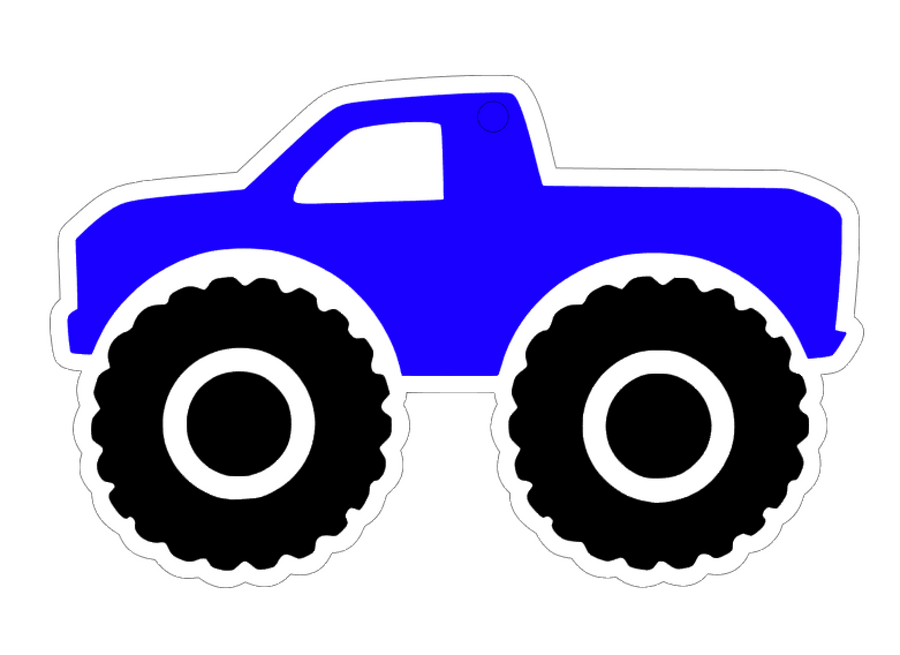 cut file image for monster truck acrylic shape