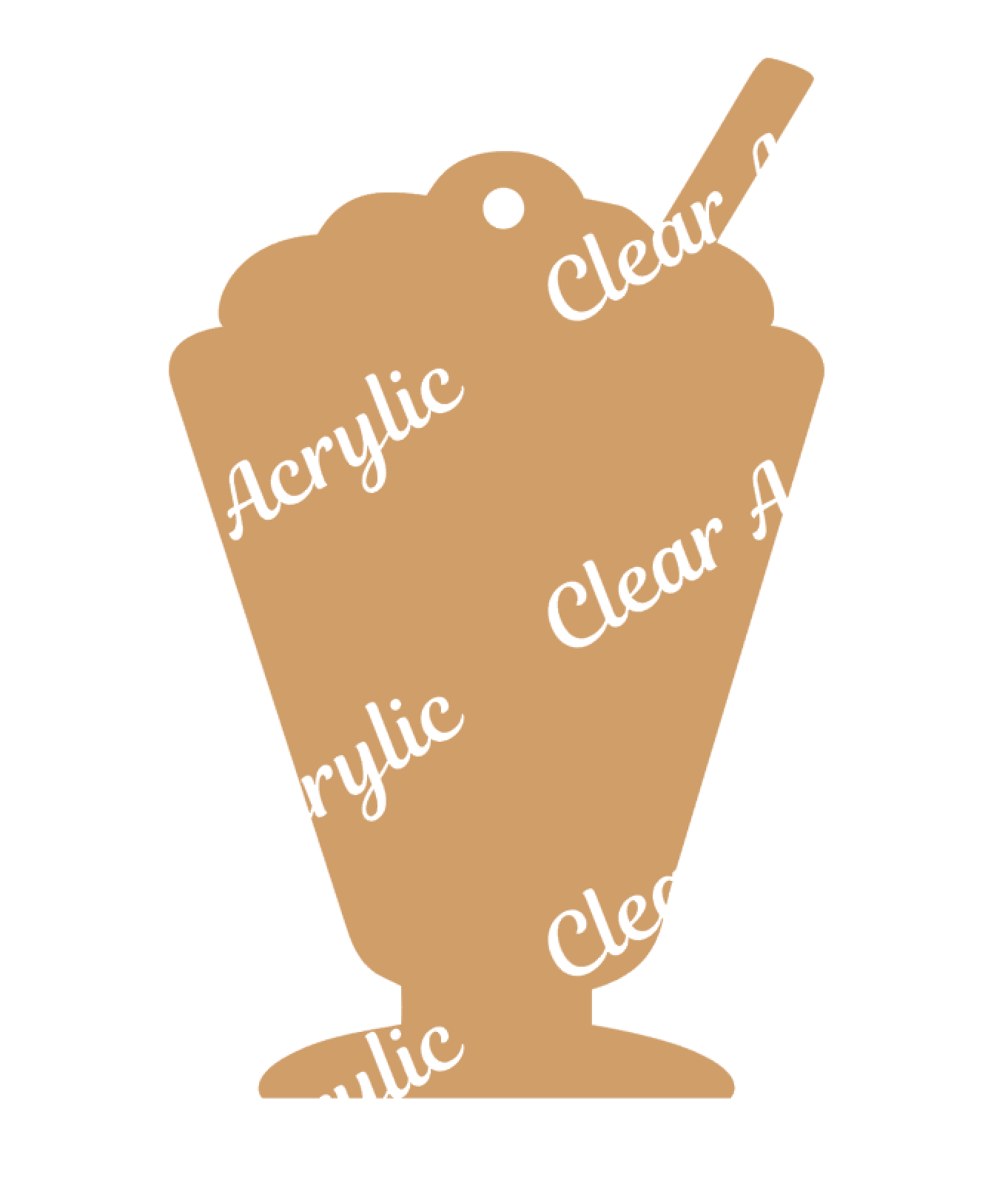 Milkshake keychain blank