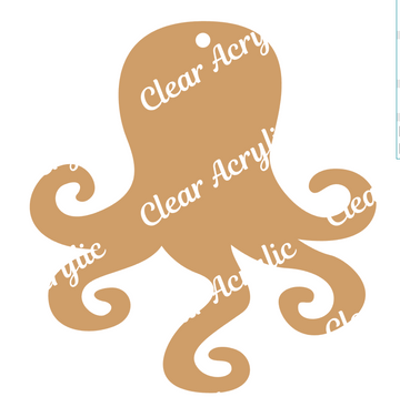 Octopus keychain blank