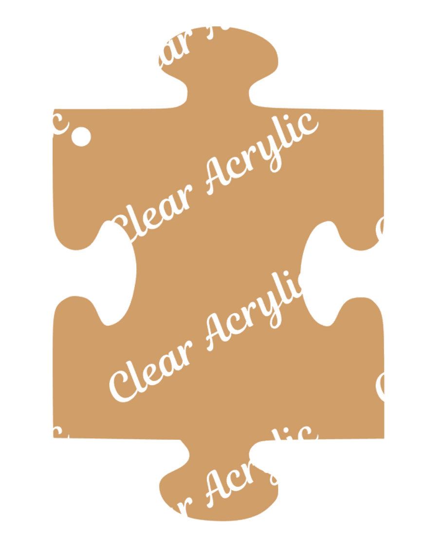Autism Puzzle Piece #3 Acrylic Blank