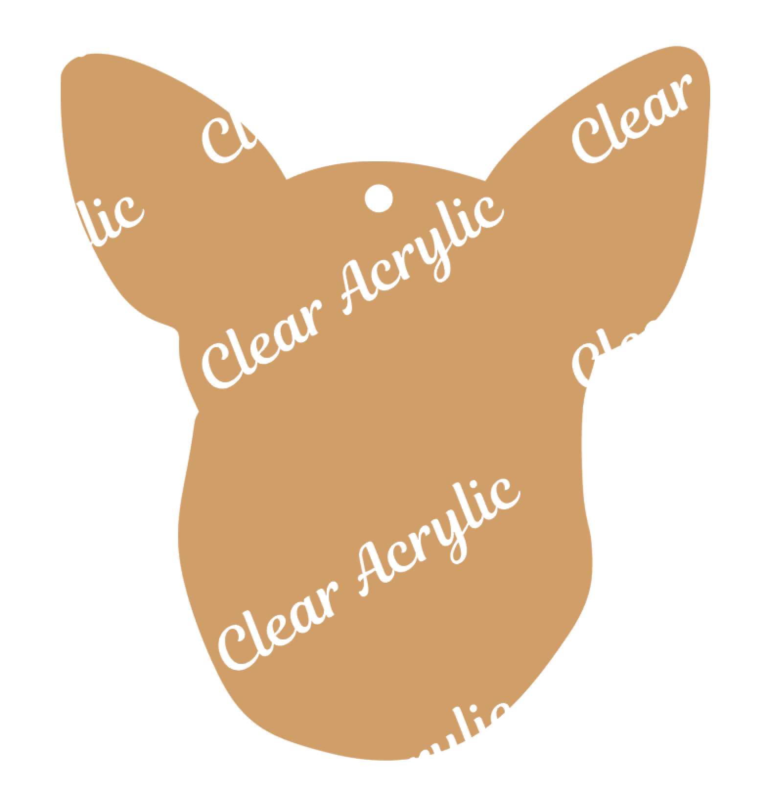 Chihuahua keychain blank