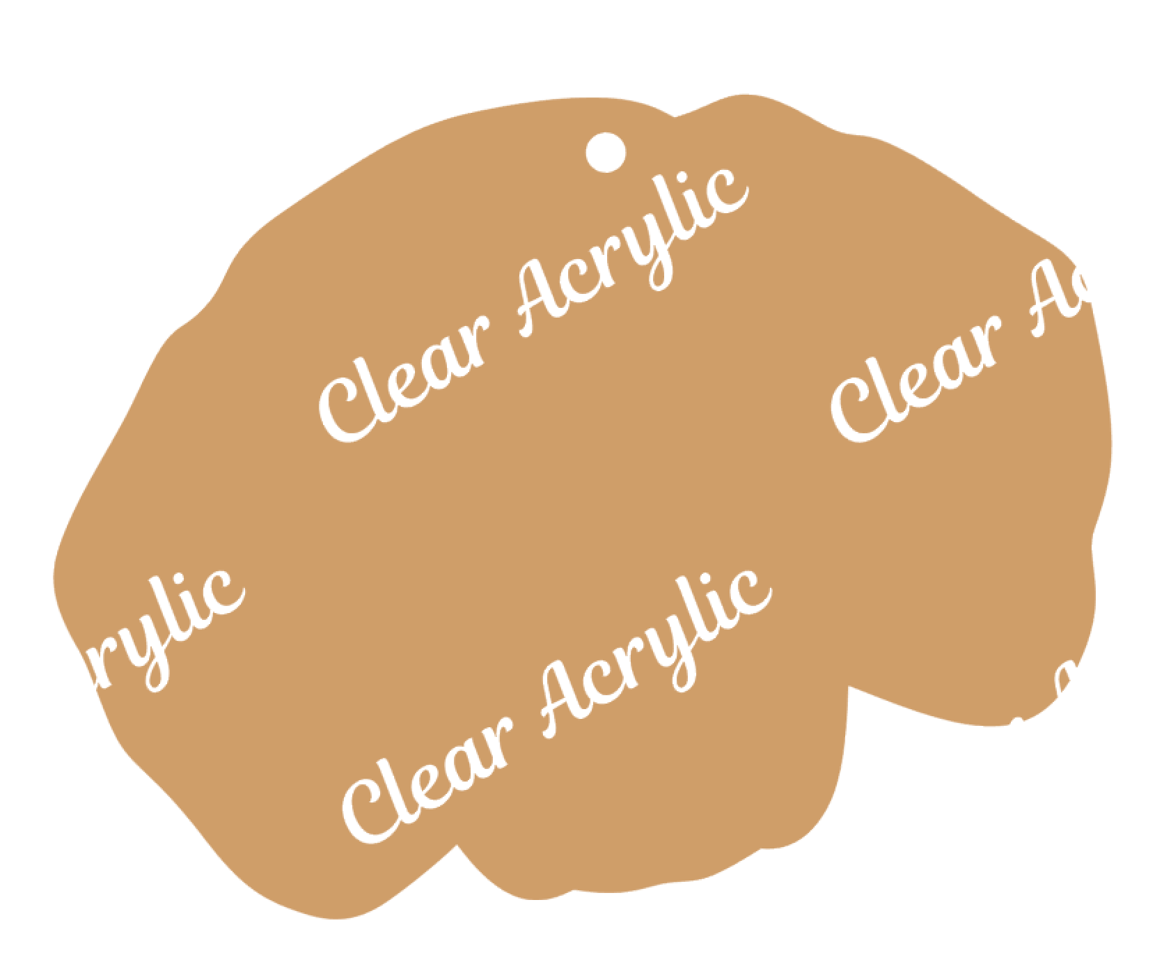 Beagle Acrylic Keychain Blank