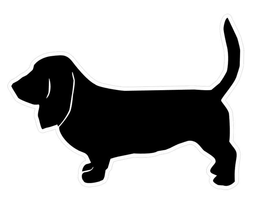 Basset Hound Dog Profile Acrylic Blank