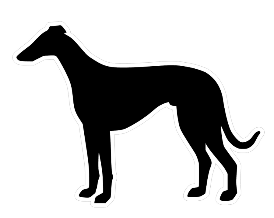 Greyhound Dog Profile Acrylic Blank