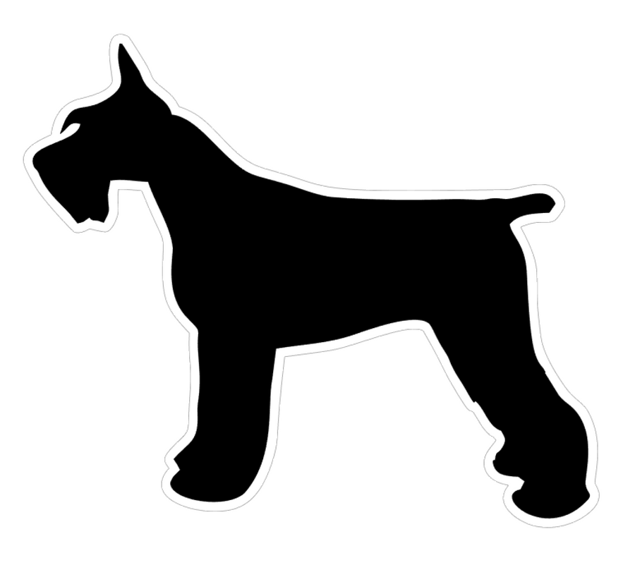 Schnauzer Dog Profile Acrylic Blank