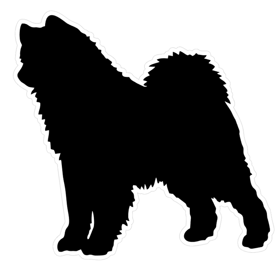 Samoyed Dog Profile Acrylic Blank