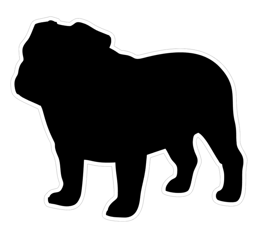English Bulldog Profile Acrylic Blank