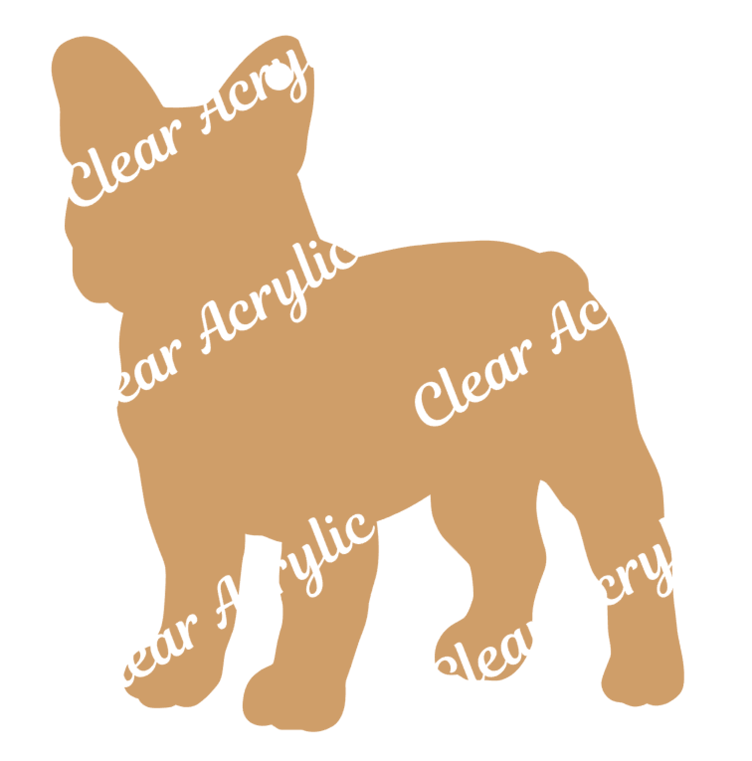 French Bulldog Keychain Acrylic Blank
