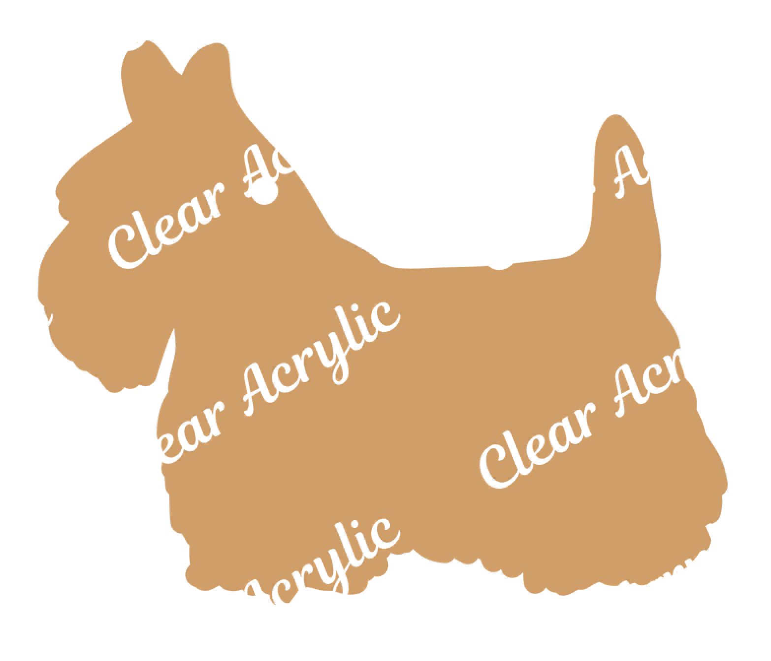 Scottish Terrier Keychain Acrylic Blank