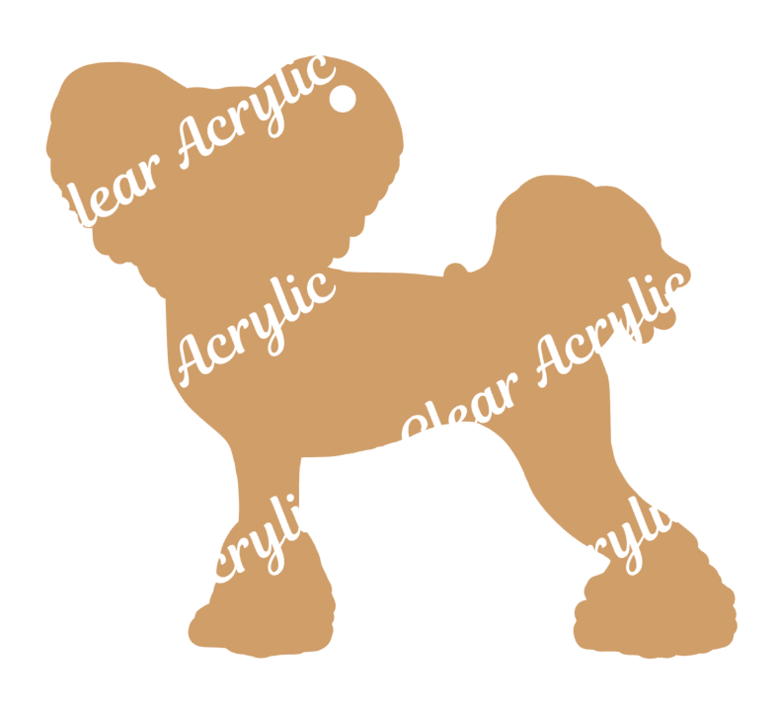 Dog Keychain Acrylic Blank